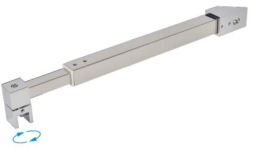 CDA tugitoru kandiline sein-klaas 45° L 270-450mm toon RST poleeritud