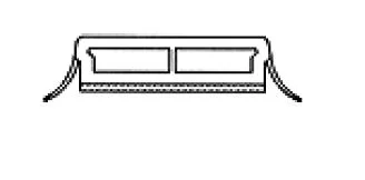 ROB Aknaklaasi jaotusliist GLM268 Renolit nr. 2178-001 kuldne tamm
