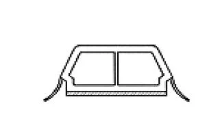 ROB Aknaklaasi jaotusliist GL2413 valge, tihend must