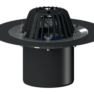 HL lamekatusekaev DN160mm, surverõngaga ühendusega - HL62/5