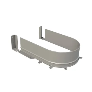 SCH Syphon Flex sifooni U kaar, painduv profiil 16mm põhjaplaadile, hall