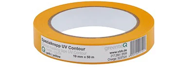 greenteQ Maalriteip UV Cont. 18mmx50m kollane