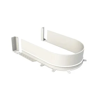 SCH Syphon Flex sifooni U kaar, painduv profiil 16mm põhjaplaadile, valge